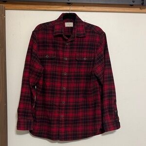 Jachs Red and Black Checkered Men's Shirt